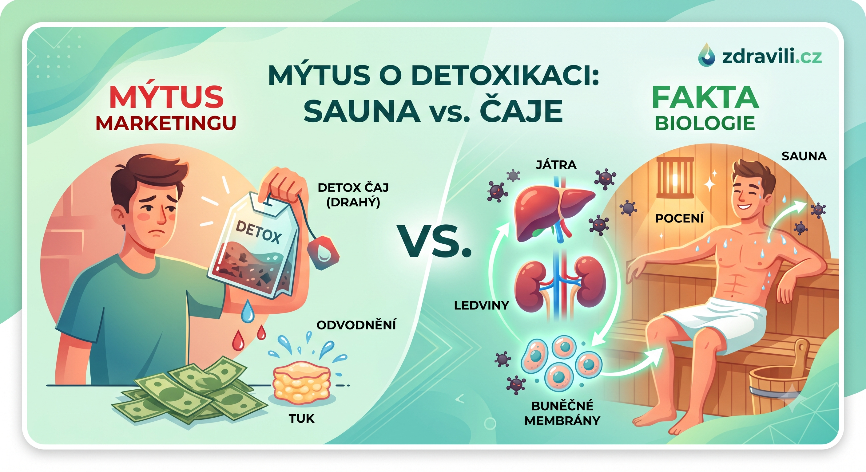 Schéma mýtu o detoxikaci